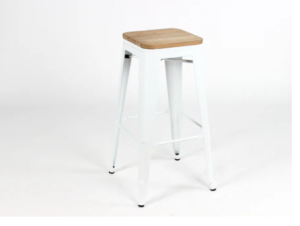 Paris Kitchen Stool - Wood Seat